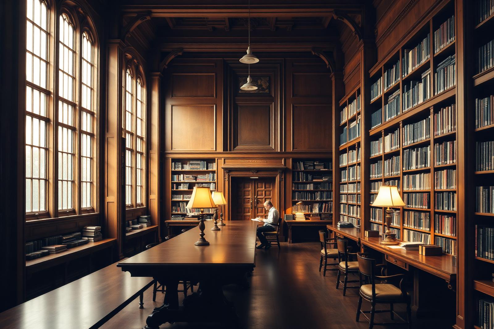 Research library reading room